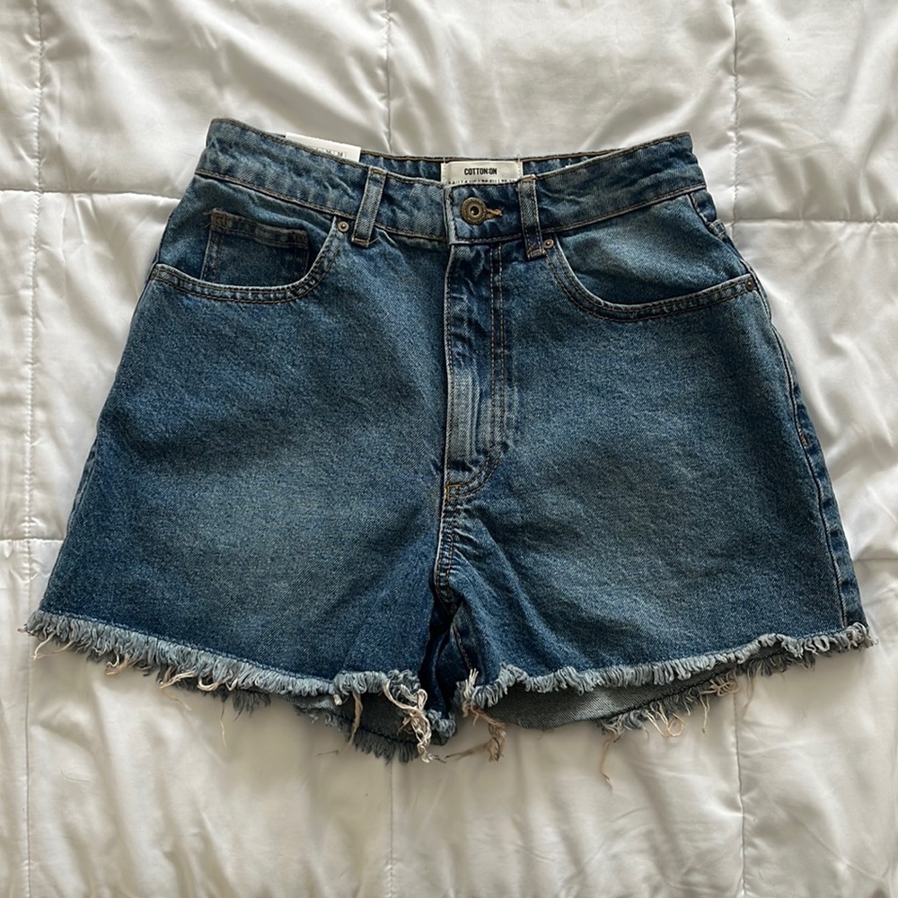 High rise mom shorts